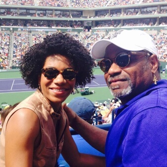 Geoffrey McCreary with his daughter, Kelly McCreary.